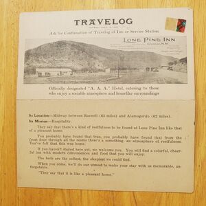 1920s Long Pine Inn Hotel Glencoe New Mexico Travelog 1926 Roswell Alamogordo